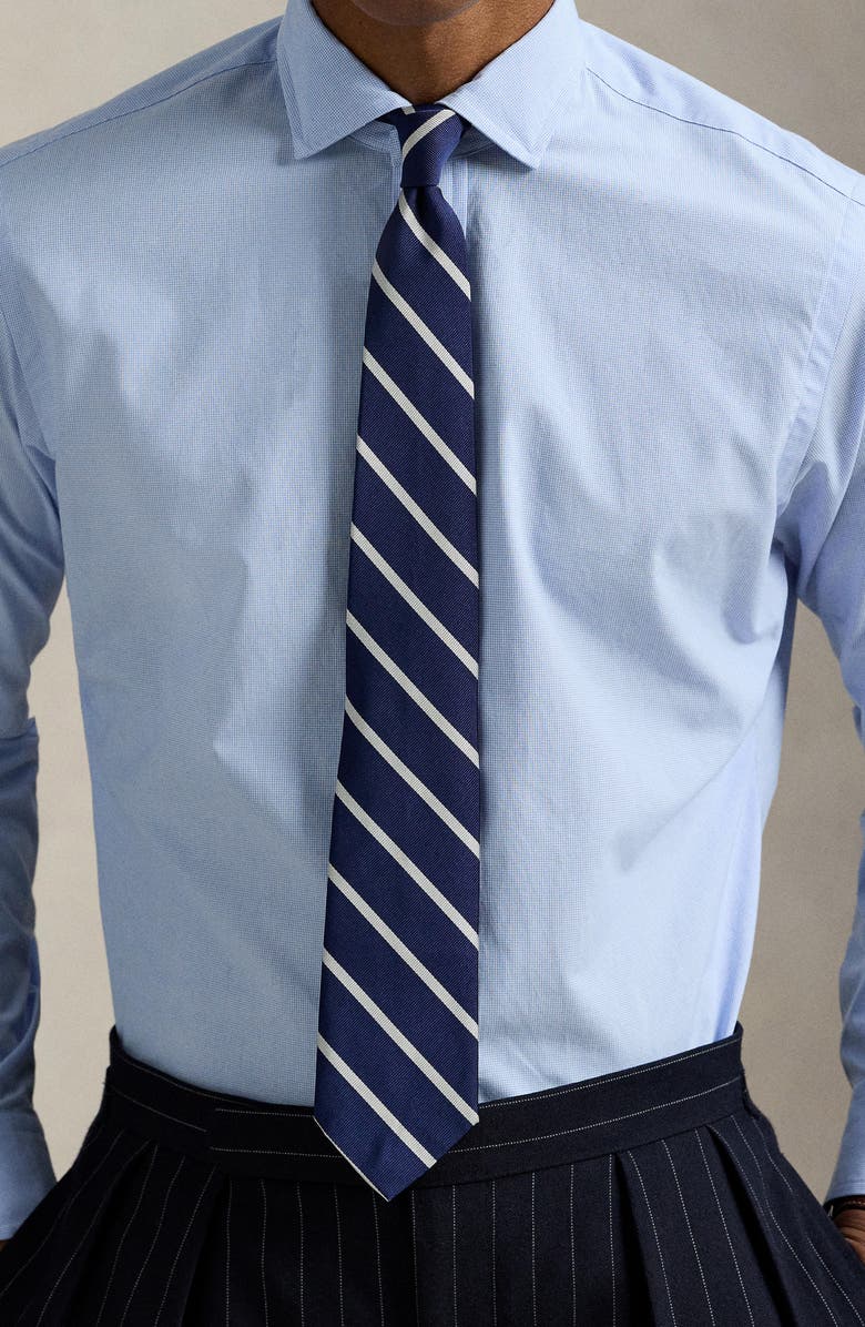 Polo Ralph Lauren Classic Fit Check Cotton Poplin Button-Up Shirt, Alternate, color, Cabana Blue Nevis