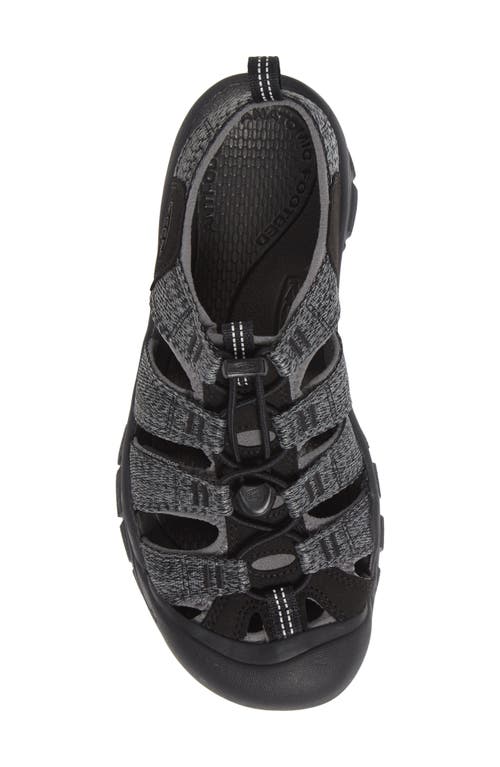 Keen 'newport H2' Sandal In Black/steel Grey