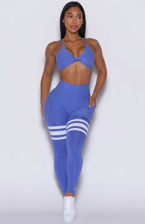 Bombshell Sportswear Twist Mini Bra In Blue