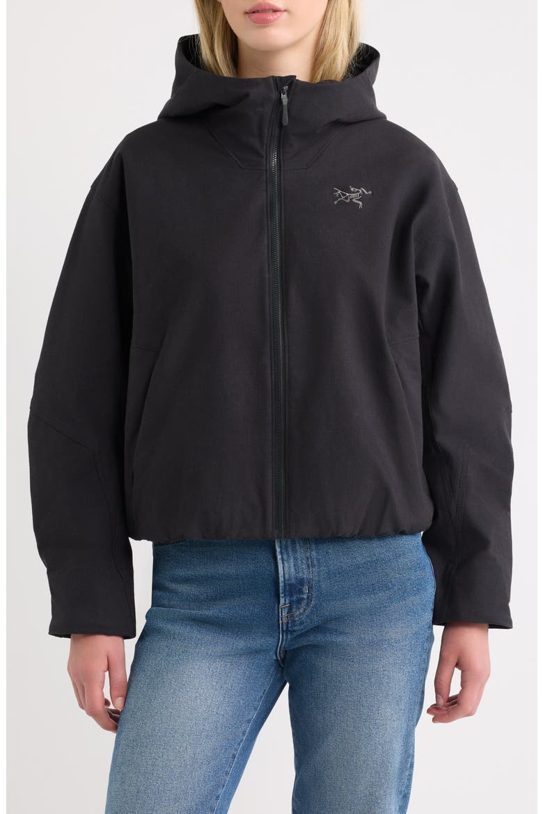 Clarkia AR Insulated Hoody, Alternate, color, BLACK