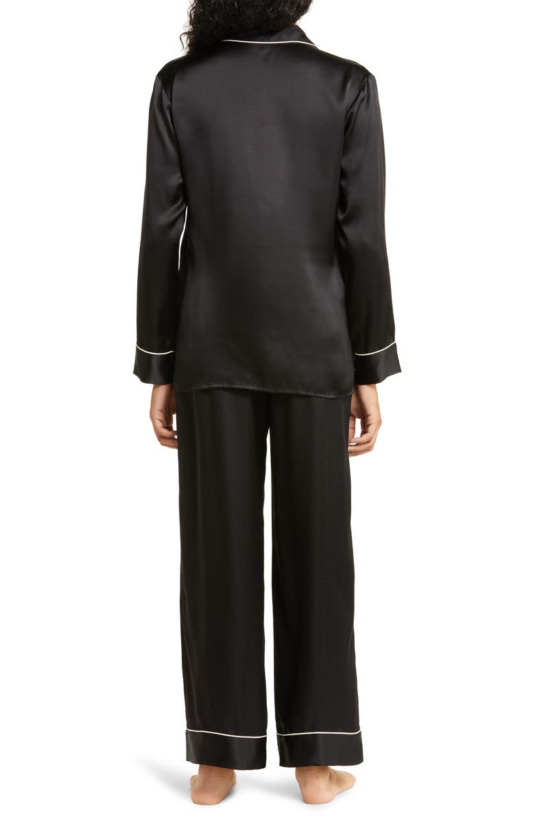 Nordstrom Classic Silk Pajamas, Alternate, color, 