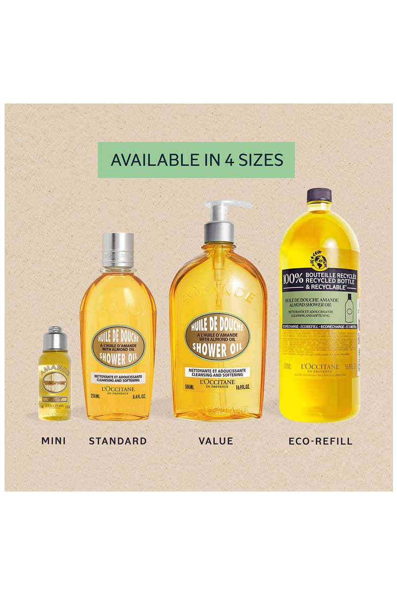 Almond Shower Oil, Alternate, color, BOTTLE