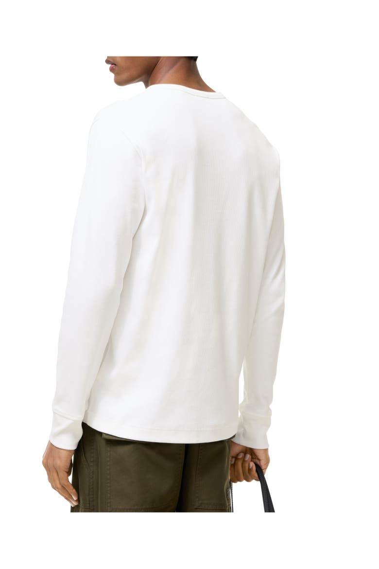 Long-sleeve Cotton Top, Alternate, color, Chalk