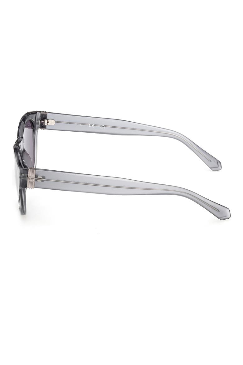 Round Sunglasses, Alternate, color, GREY/ VIOLET