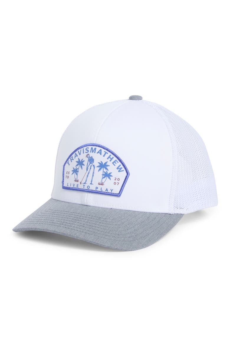 Dark Ages Snapback Hat, Main, color, WHITE