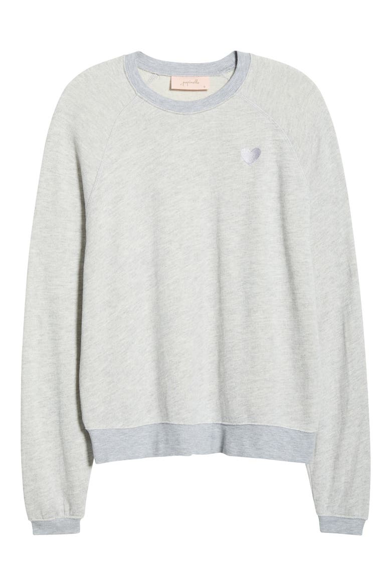 Most Wanted Long Sleeve Cotton Blend Sweatshirt, Alternate, color, GREY