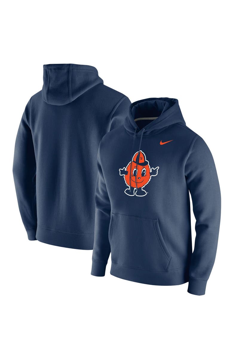 Nike Men's Nike Navy Syracuse Orange Vintage School Logo Pullover Hoodie, Alternate, color, 