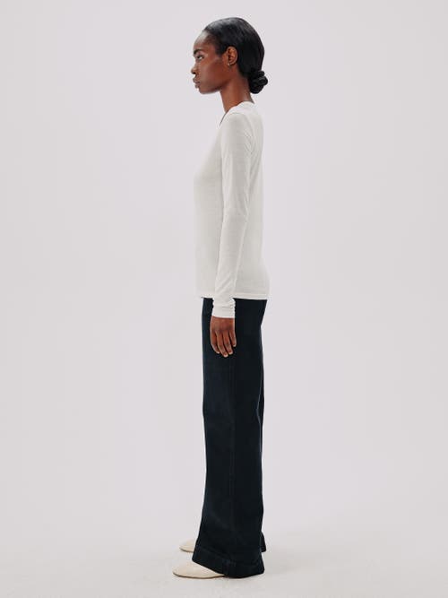ANOTHER TOMORROW ANOTHER TOMORROW LONG BALLET SCOOP TEE 