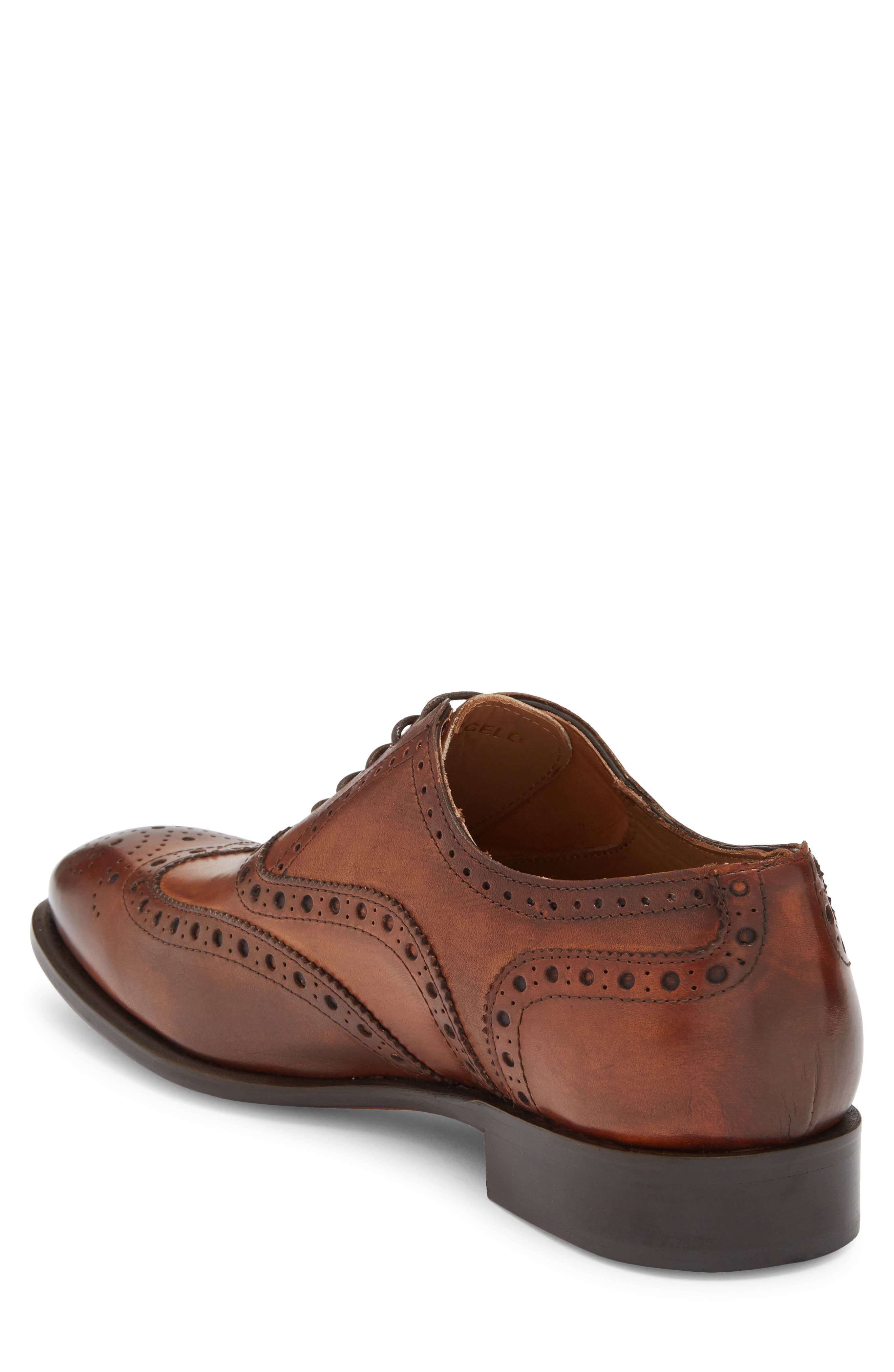 TO BOOT NEW YORK Angelo Brogue Wingtip Oxford, Alternate, color, Crust Paolo Cuoio