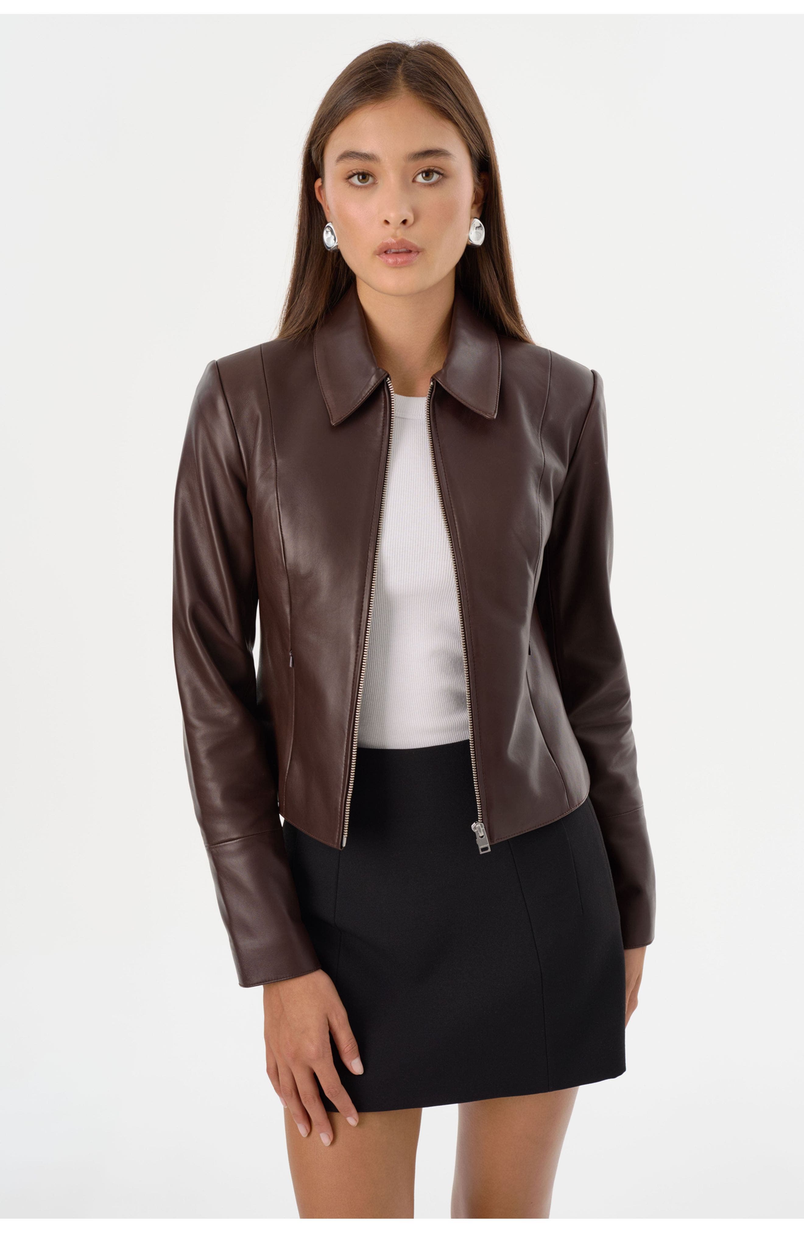 Oceana | Fitted Leather Jacket - image 3
