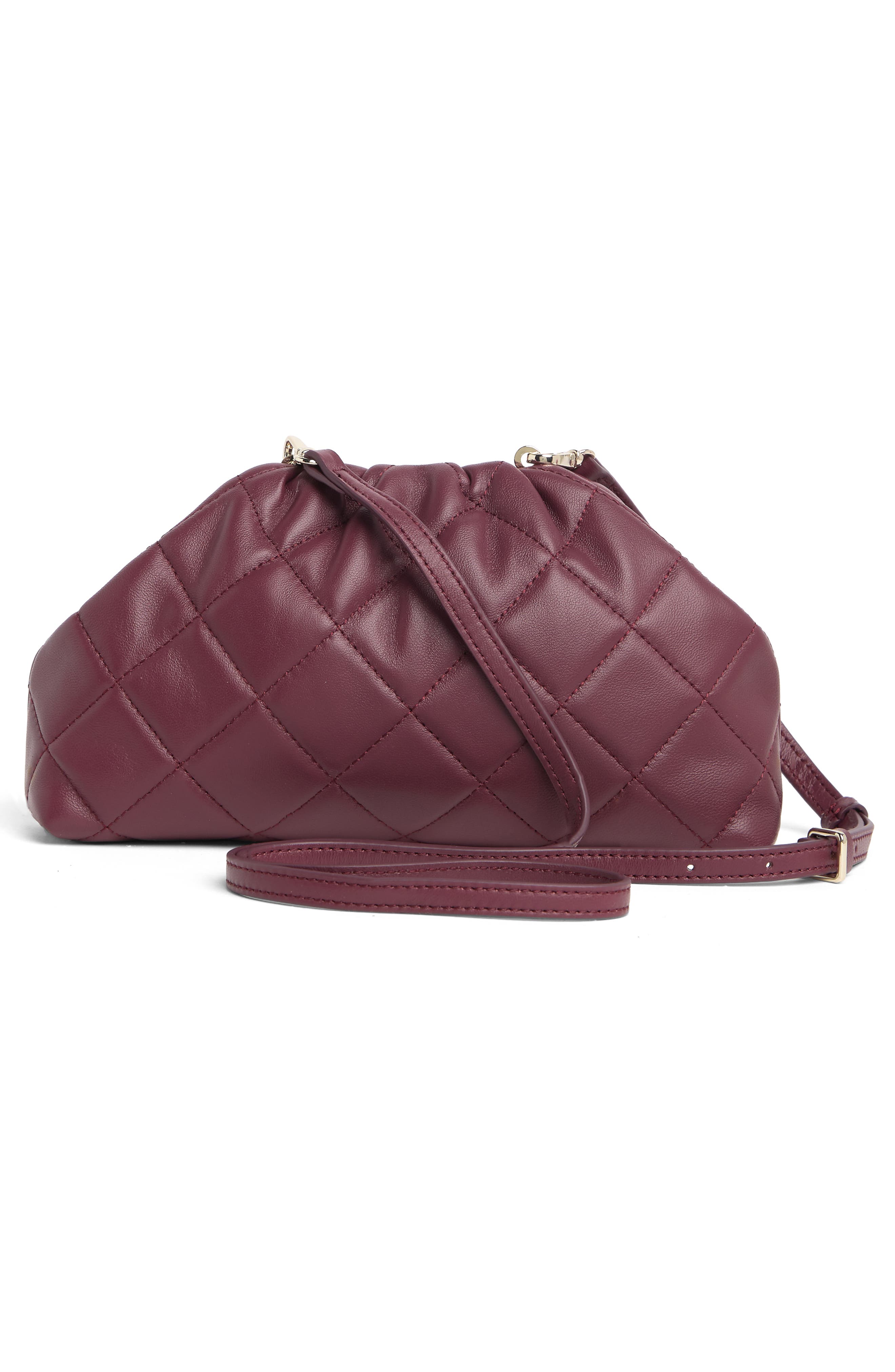 Ted Baker London Pandorh Stud Quilted Leather Clutch, Alternate, color, 