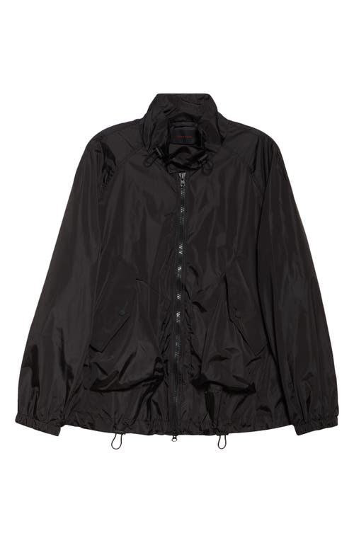 Simone Rocha Mens Black Harrington Drawstring Woven Jacket