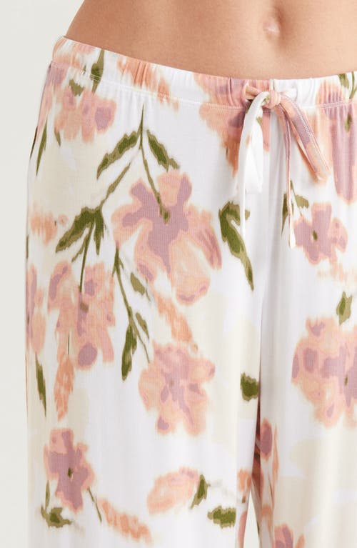 Nordstrom Moonlight Eco Crop Pajamas In Brown