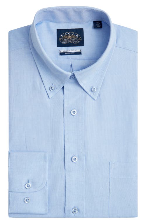 Roffe Accessories Eagle Regular Fit Light Blue Cotton Button-Down Oxford Shirt  product