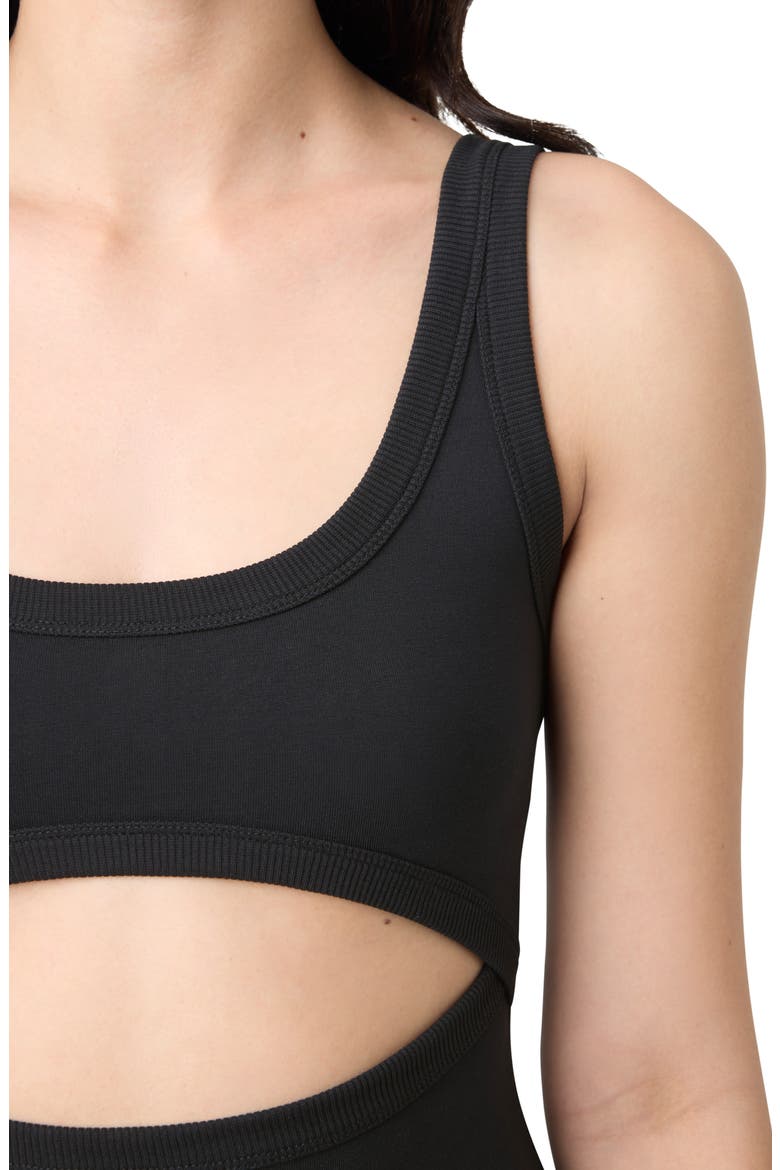 Cutout Body-Con Minidress, Alternate, color, BLACK