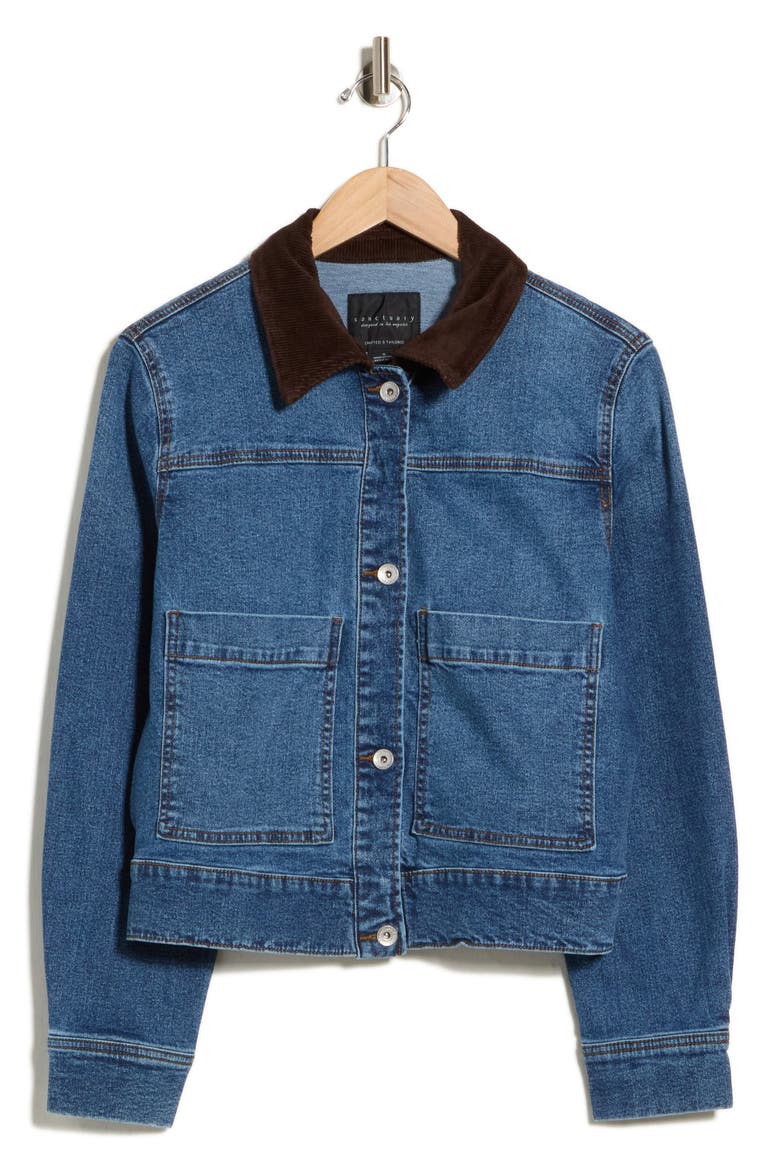 Cropped Utility Jacket, Alternate, color, ACE BLUE