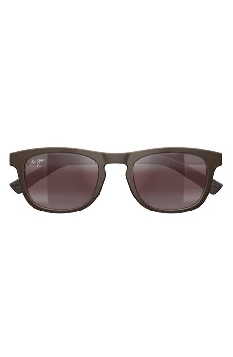 50mm Polarized Gradient Square Sunglasses