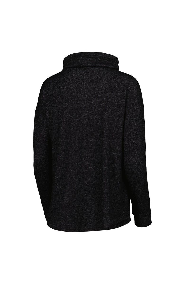 BOXERCRAFT Women's Heathered Black Minnesota United FC Cuddle Tri-Blend Pullover Sweatshirt, Alternate, color, 