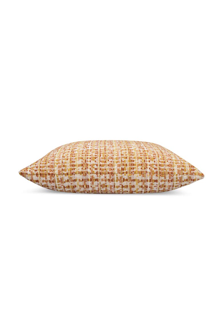 Channel Textured Chenille Indoor & Outdoor Woven Accent Pillow, Alternate, color, Sunset