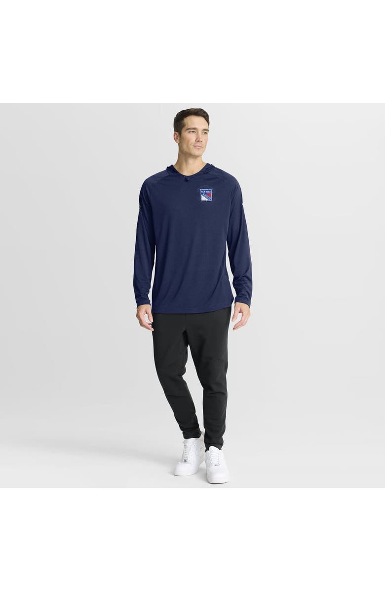FANATICS Men's Fanatics Navy New York Rangers Authentic Pro Rink Raglan Hoodie, Alternate, color, Navy