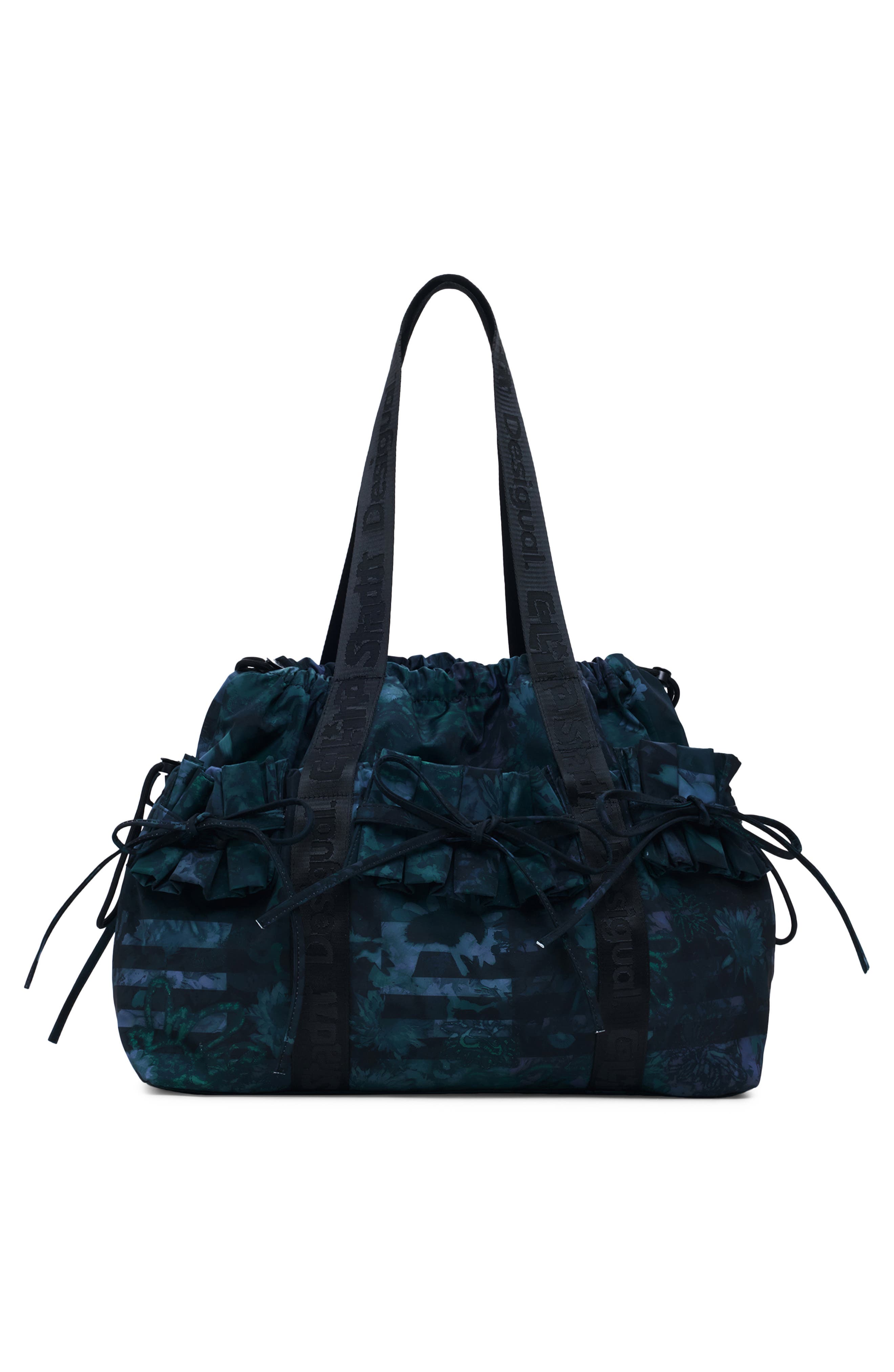 Desigual x Collina Strada Large Batik Pattern Satin Shoulder Bag, Alternate, color, 