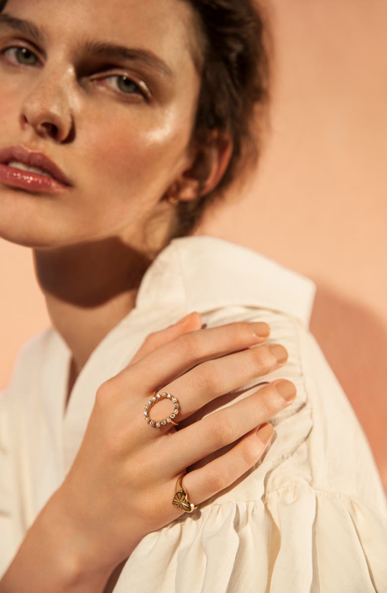 Marlo Laz Heart Pinky Ring, Alternate, color, 