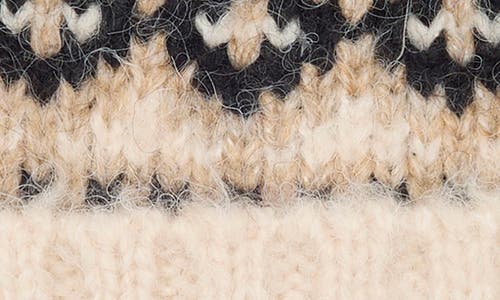 Vince Camuto Brushed Fair Isle Beanie In Neutral