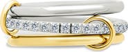 Sterling Forever Edda Cubic Zirconia Statement Linked Stacking Ring