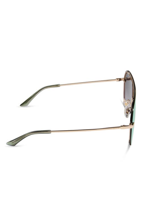 DIFF DIFF IMANI 139MM GRADIENT SHIELD SUNGLASSES 
