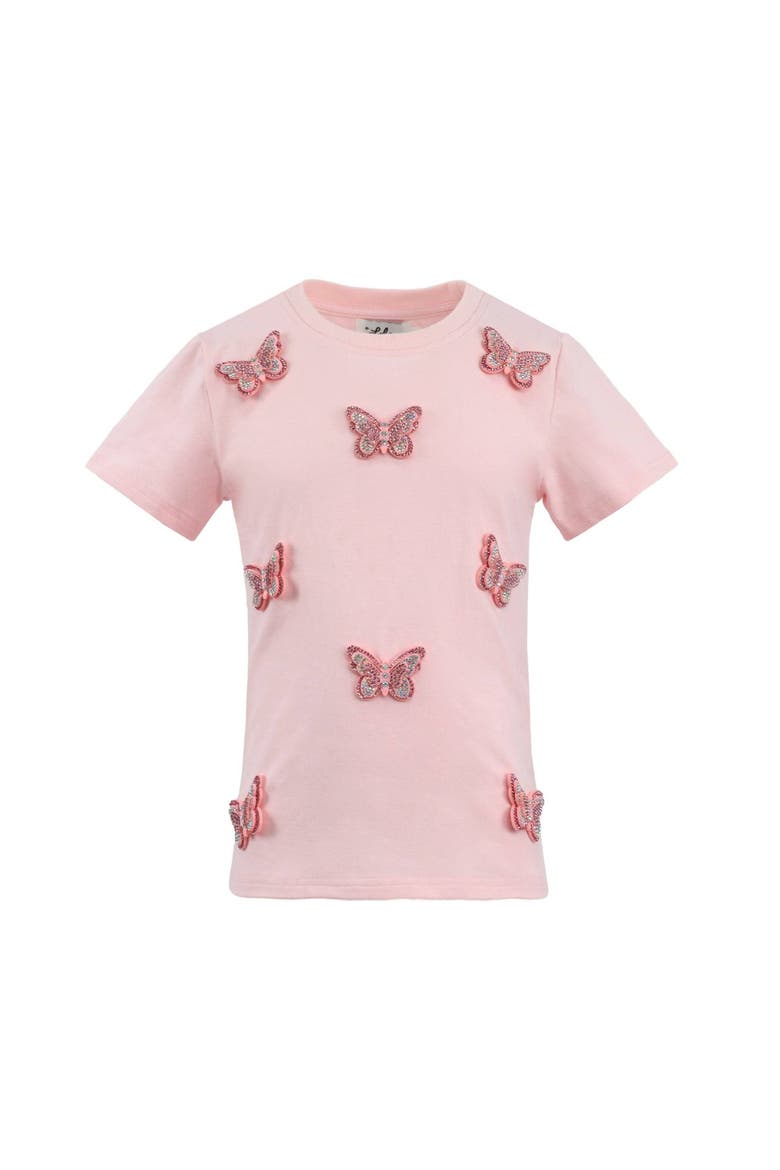 Crystal Butterfly T-shirt, Main, color, Pink