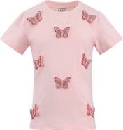 Lola + The Boys Crystal Butterfly T-shirt