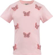 Lola + The Boys Crystal Butterfly T-shirt
