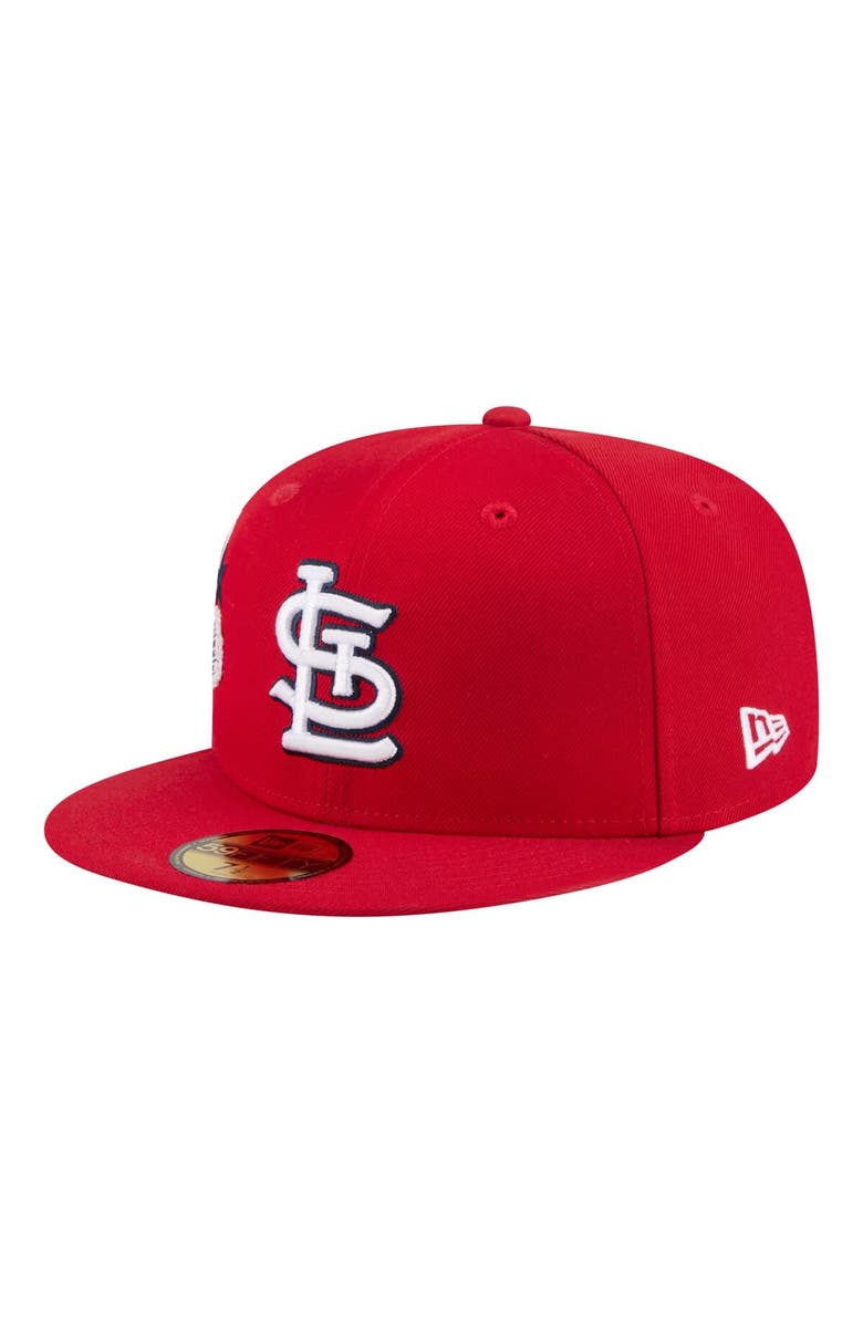 New Era Men's New Era Red St. Louis Cardinals City Patch 59FIFTY Fitted Hat, Alternate, color, Red