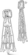 CHLOE AND MADISON Cubic Zirconia Statement Drop Earrings