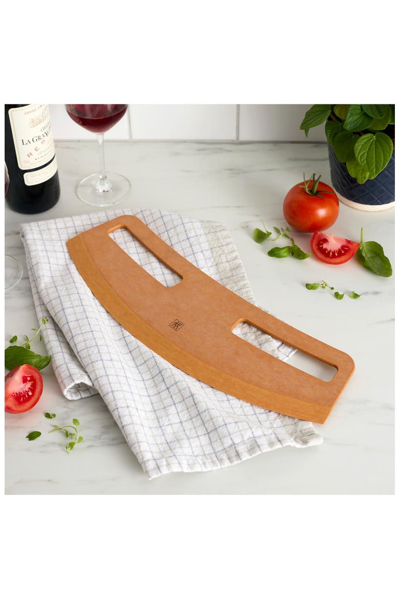 BBQ 2-Piece Plant-Fiber Wood Pizza Peel & Cutter Set, Alternate, color, NATURAL
