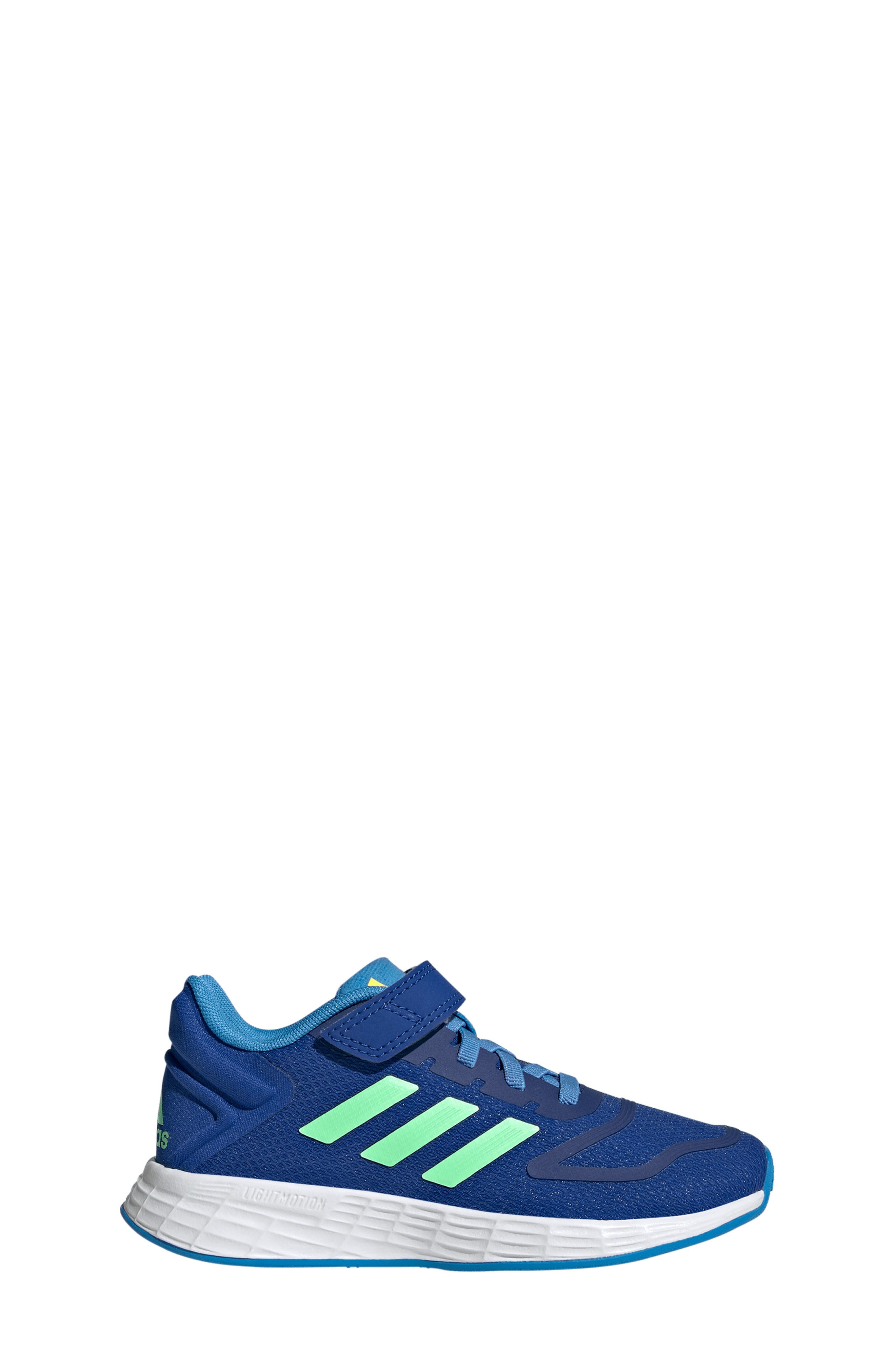 Kids' Duramo 10 El Sneaker, Alternate, color, BLUE/ BEAM GREEN