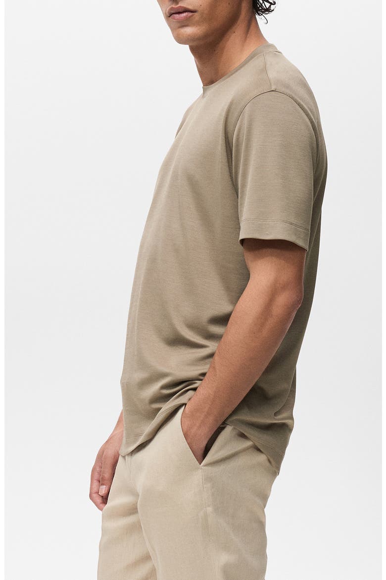 Lyocell Blend T-Shirt, Alternate, color, MINK GREY
