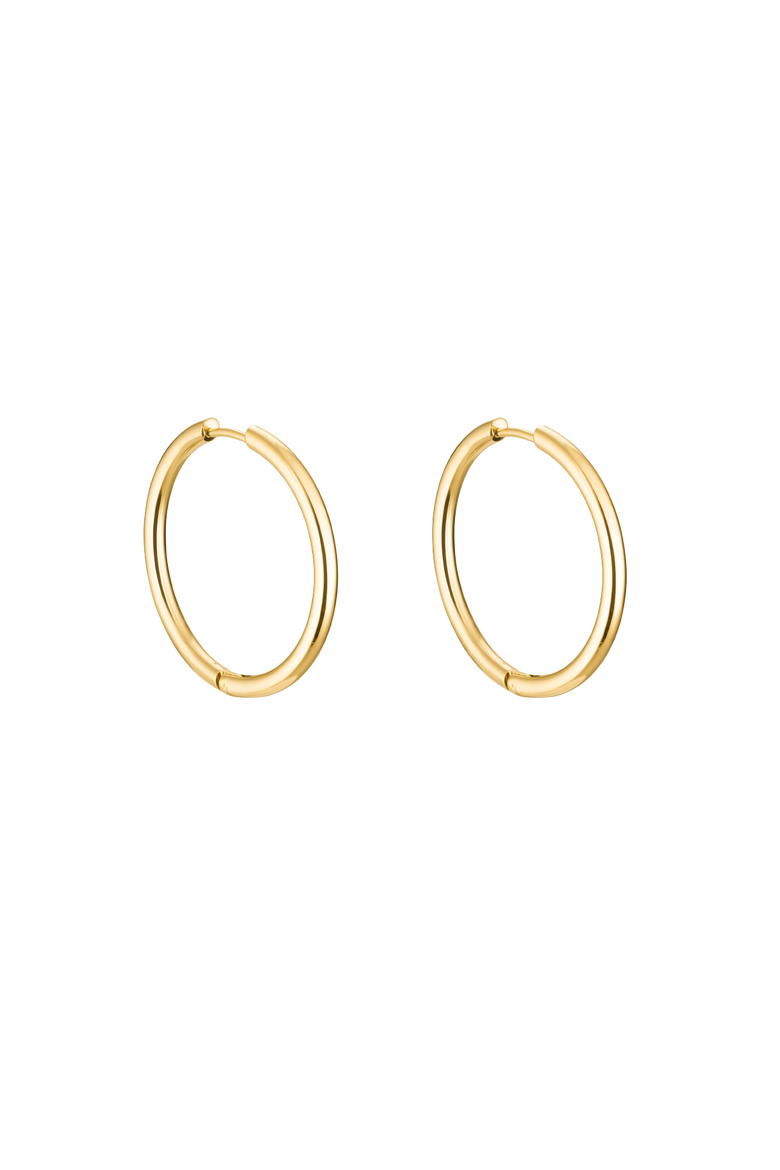 Small Thin Ruby Earrings, Main, color, Gold