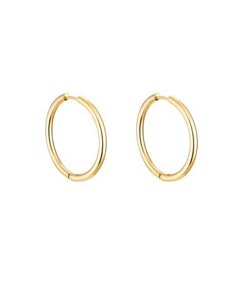 Small Thin Ruby Earrings