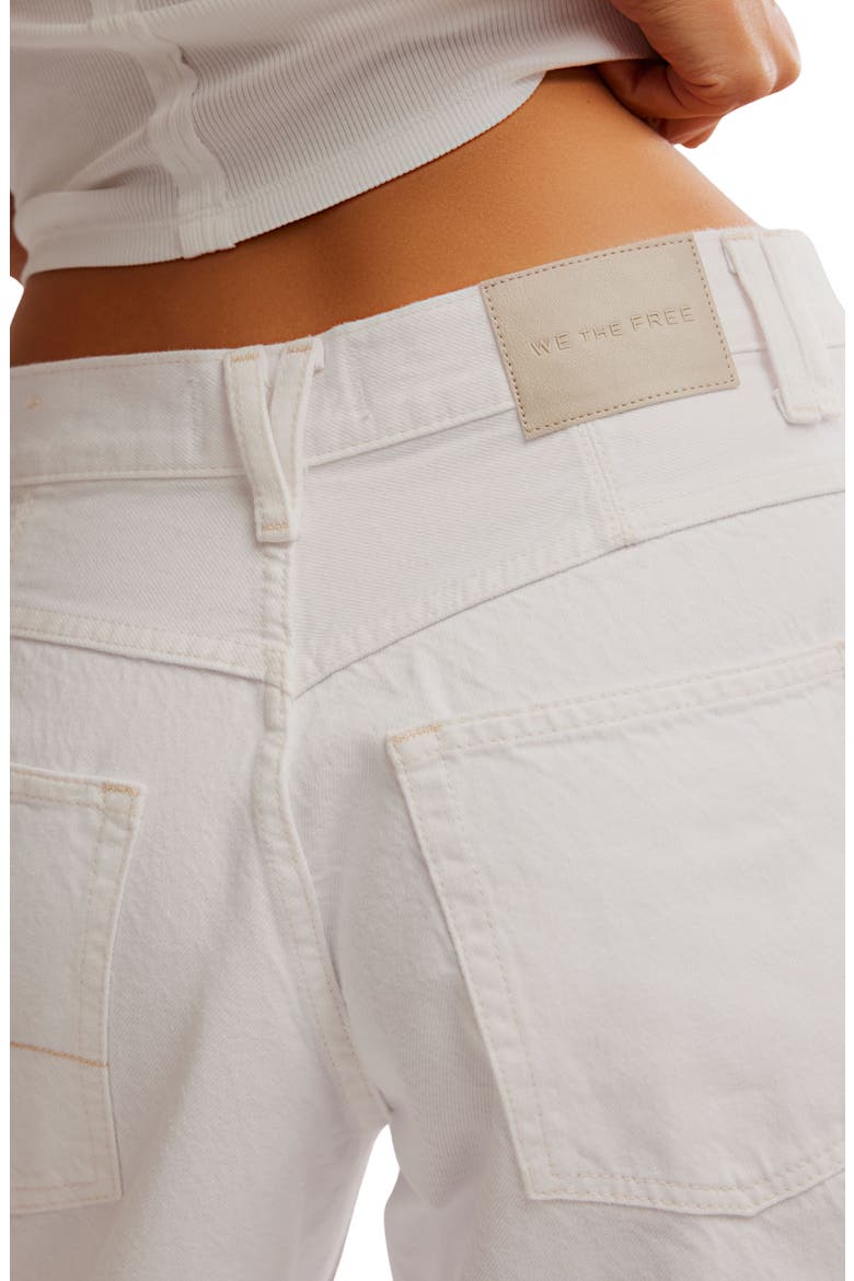 Montana High Waist Denim Walking Shorts, Alternate, color, SNOWFALL