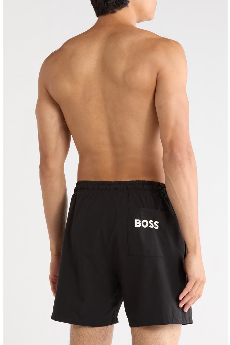 NFL Dallas Cowboys Swim Shorts, Alternate, color, DARK BLUE/BLACK