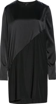 ATM Anthony Thomas Melillo Long Sleeve Stretch Silk Minidress