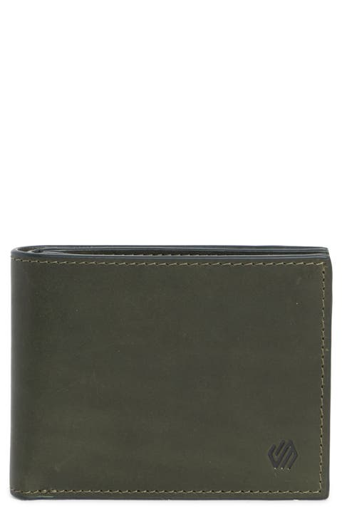 Waxy Leather Billfold Wallet