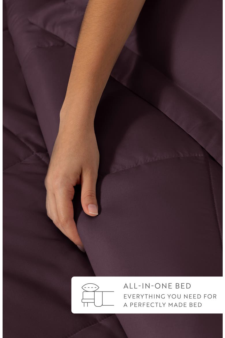 Premium Comforter & Sheet Bed In A Bag Set, Alternate, color, PURPLE
