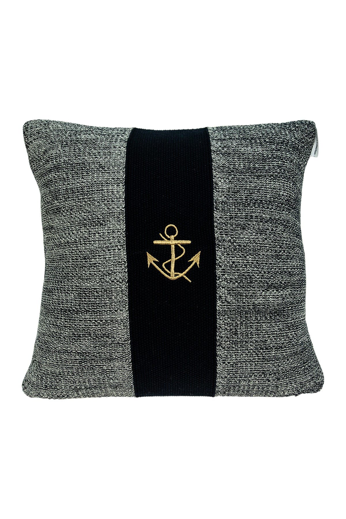 PARKLAND COLLECTION Ahoy Nautical Pillow - 18" x 18" - Blue
