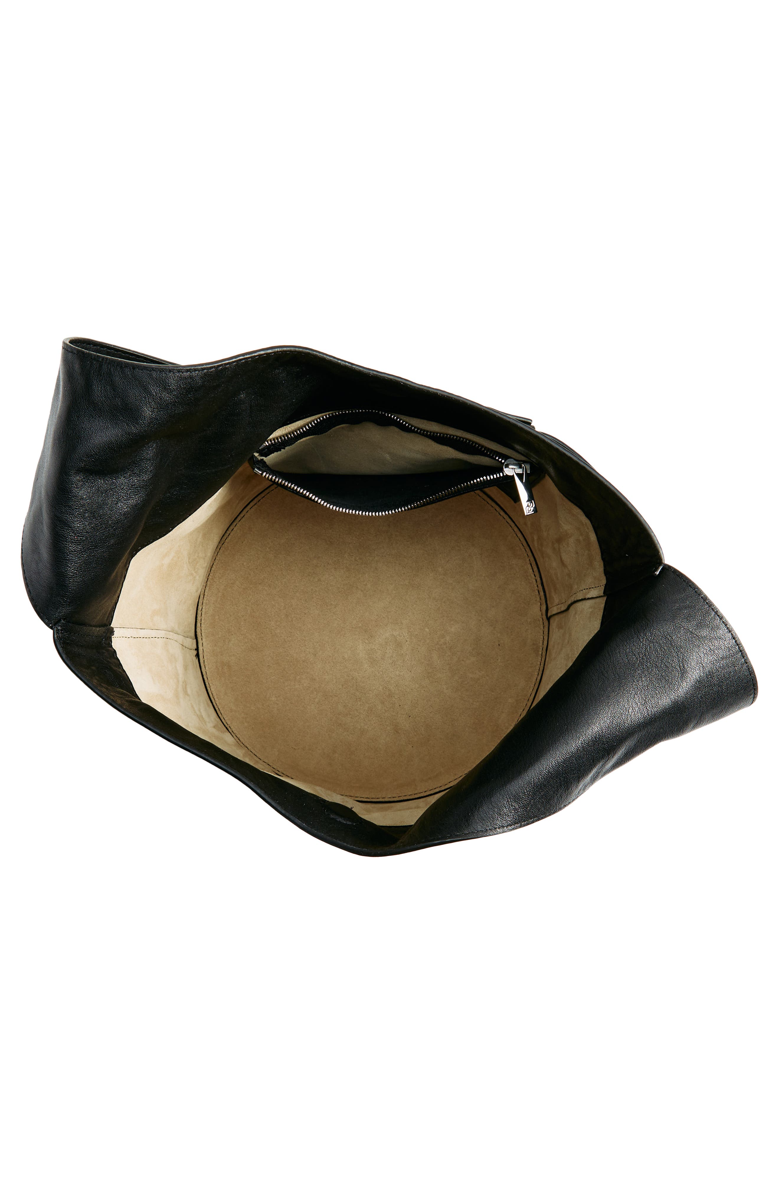 Reformation Medium Silvana Leather Bucket Bag, Alternate, color, 