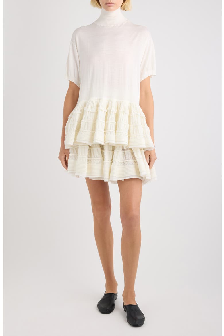 Wool Blend Crinoline Sweater, Alternate, color, BLANC