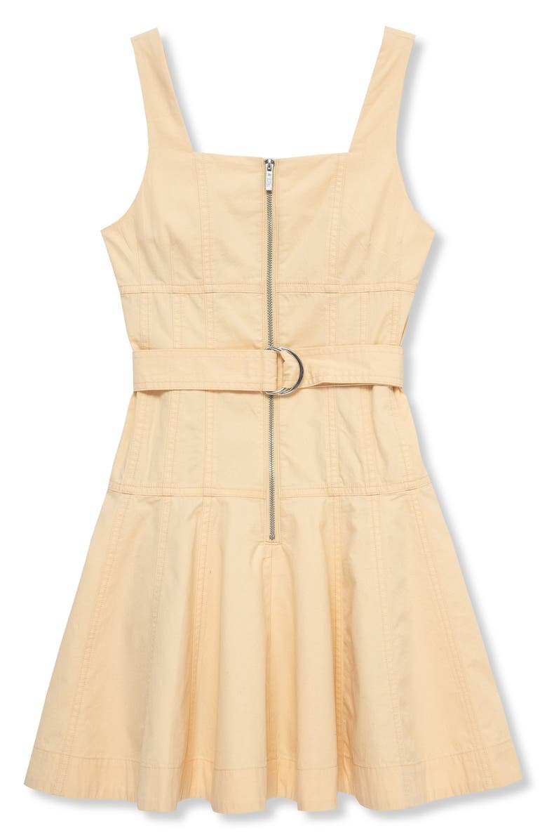 Truce Kids' Belted Ruffle Hem Dress, Main, color, Khaki
