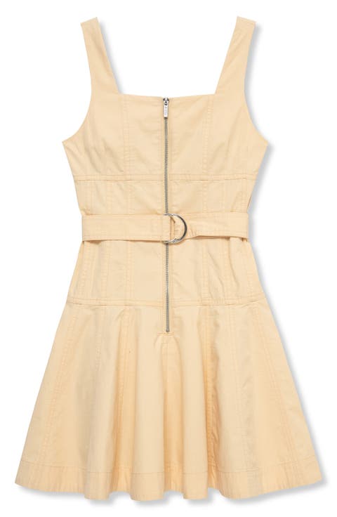 Kids' Belted Ruffle Hem Dress (Big Kid)