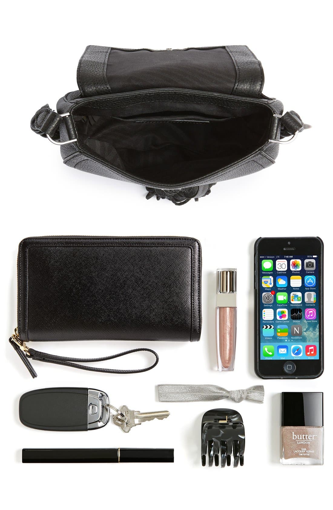 'Isobel' Saddle Bag, Alternate, color, ANTIQUE WHITE/ BLACK HRDWR